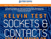 Tablet Screenshot of precisioncontacts.com